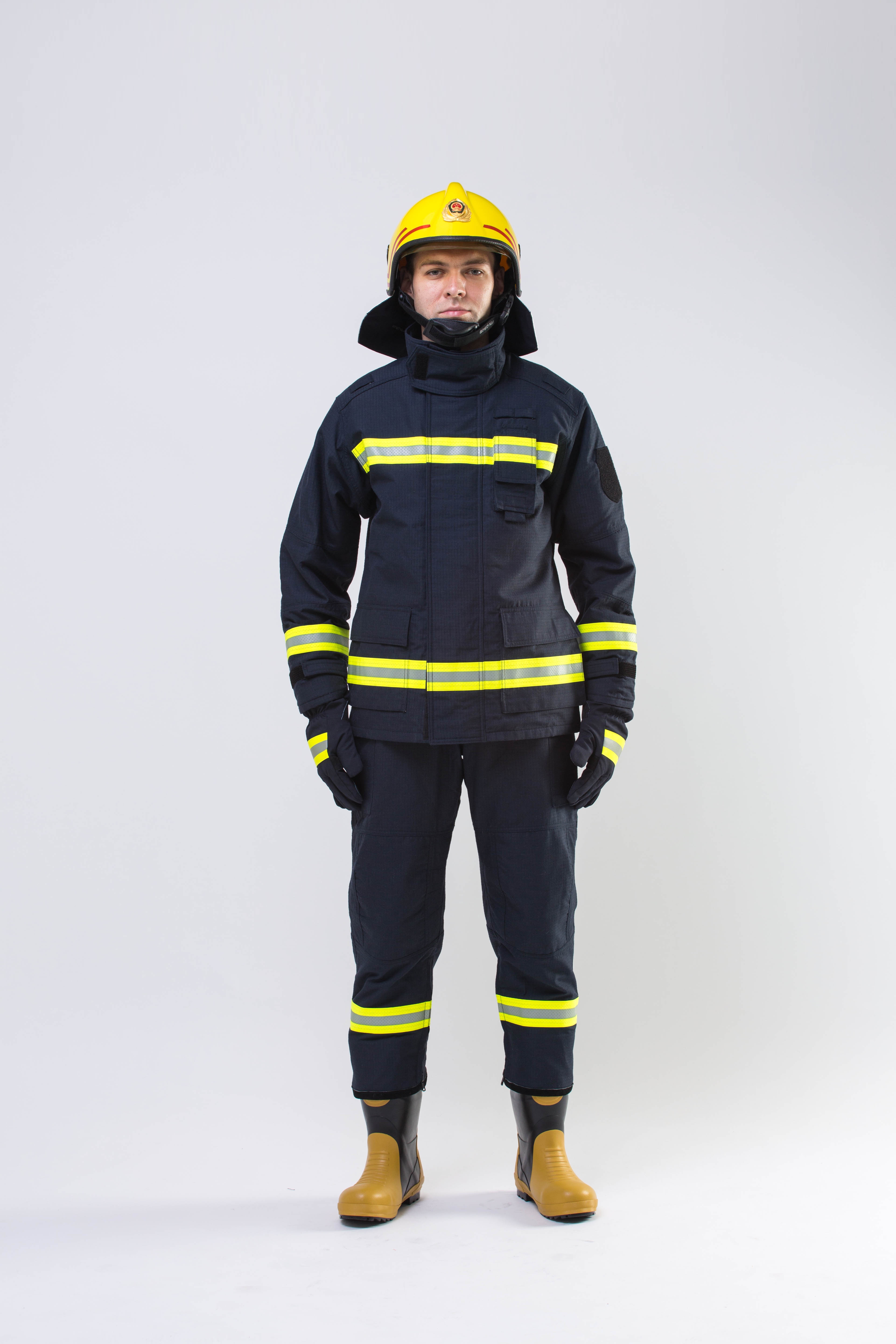  Fireman Fire Proof Jackets and Pants Fire Fighting Clothes